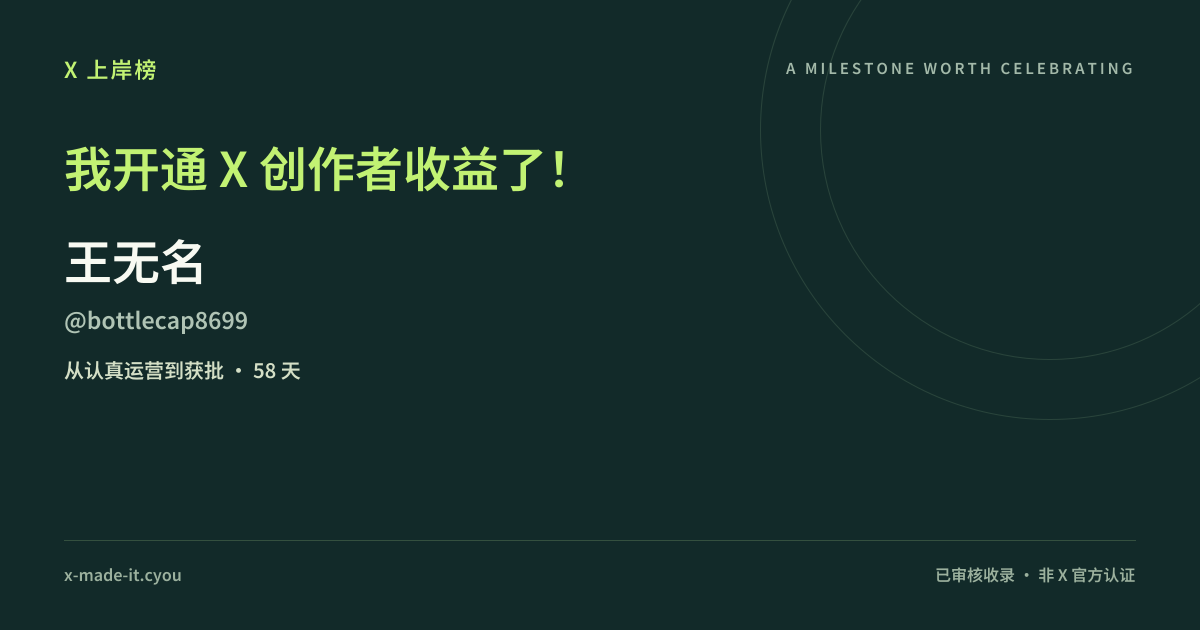 王无名 的上岸喜报